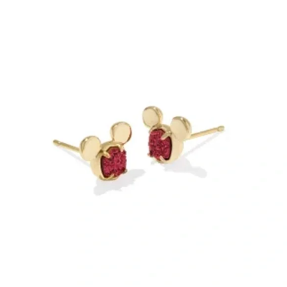 Disney | Kendra Scott Gold Mickey Mouse Stud Earrings - Picture 1 of 6